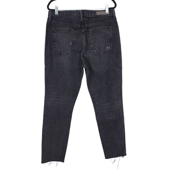 GRLFRND Button Fly High Distressed Skinny Rise Karolina Jeans in Raven Size 26 - Picture 6 of 6
